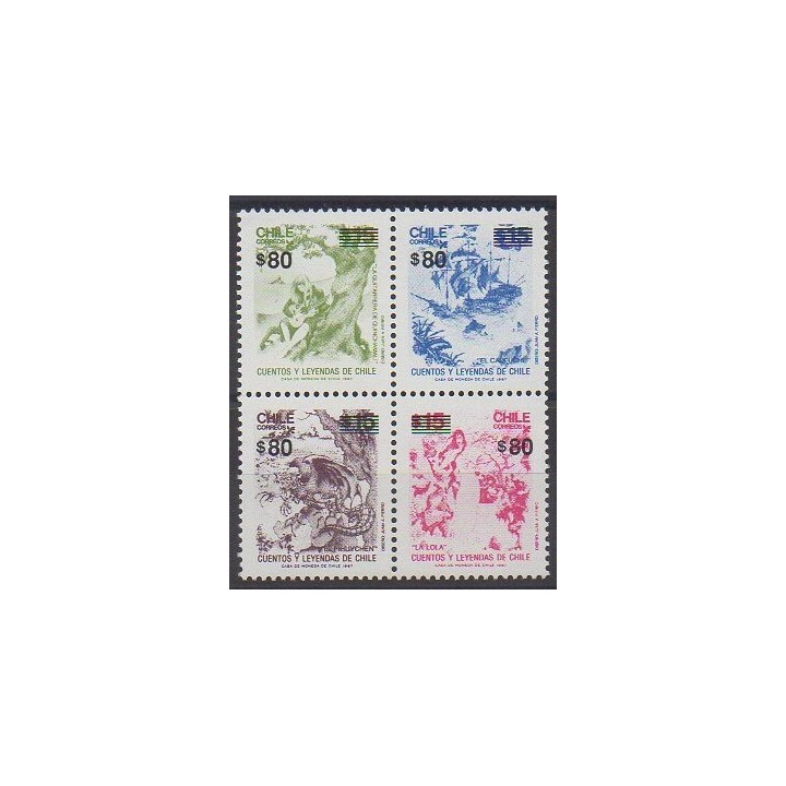 Acheter cette série de timbres du Chili de l'année 1994 (No 1236/1239).