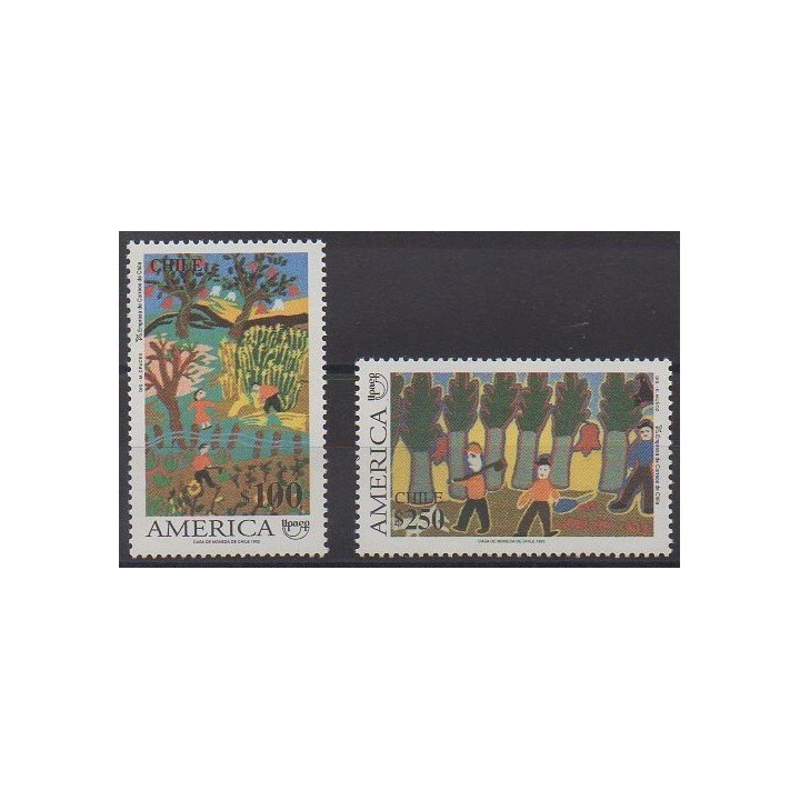 Acheter cette série de timbres du Chili de l'année 1995 (No 1273/1274).