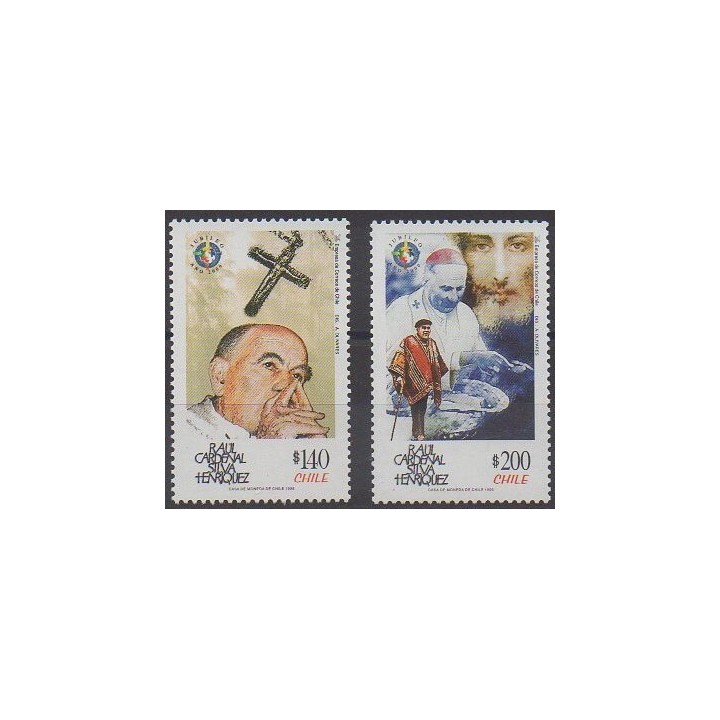 Buy this set of stamps of Chile of the year 1999 (Nb 1496/1497).