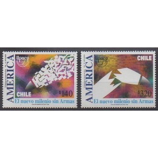 Acheter cette série de timbres du Chili de l'année 1999 (No 1513/1514).