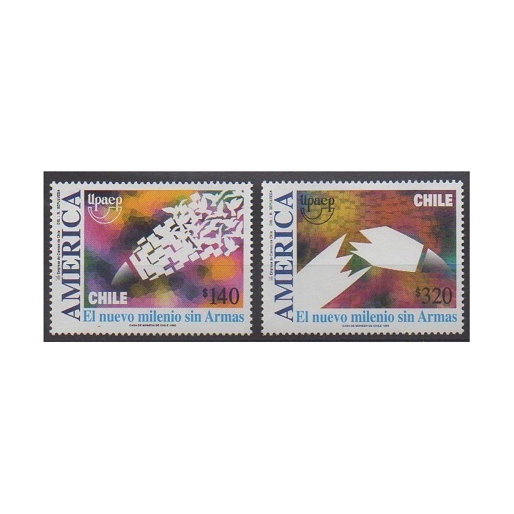 Buy this set of stamps of Chile of the year 1999 (Nb 1513/1514).