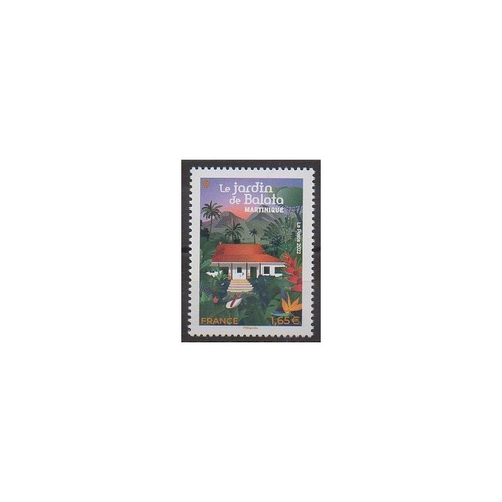 Buy this stamp of France of the year 2022 (Le jardin de Balata).