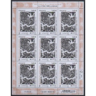 Buy this souvenir sheet  of France of the year 2022 (Nb F59 - La fée Mélusine).