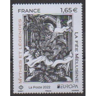 Buy this stamp of France of the year 2022 (La fée Mélusine).