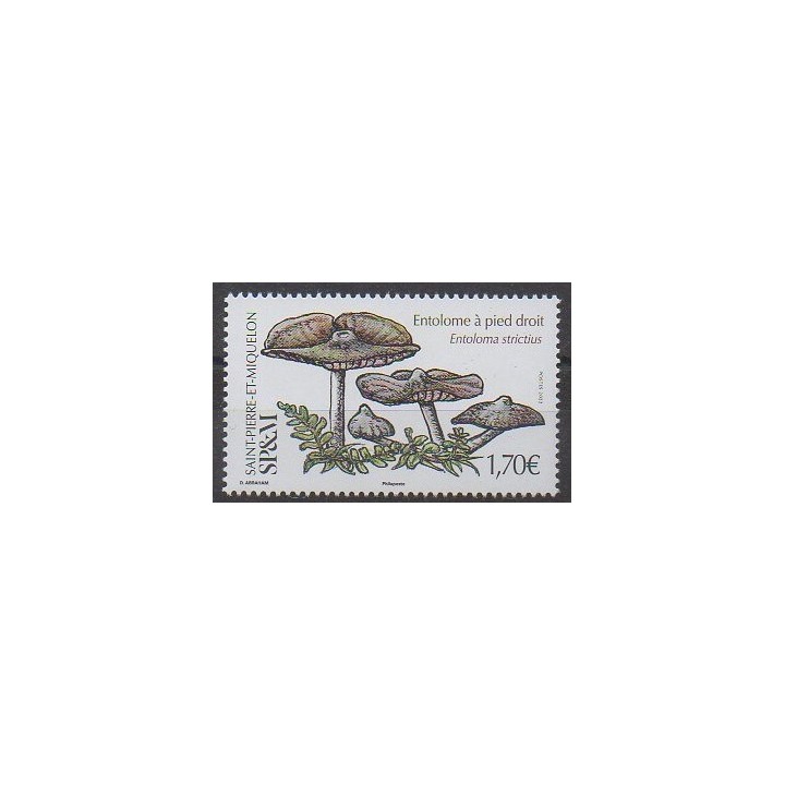 Buy this stamp of Saint-Pierre et Miquelon of the year 2022 (Entolome à pied droit).