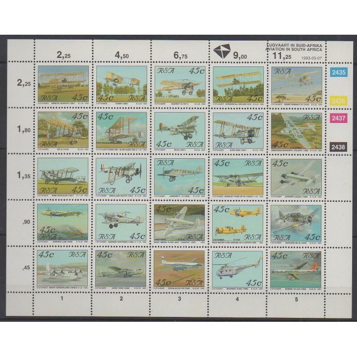 Buy this set of stamps of South Africa of the year 1993 (Nb 782/806).