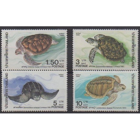 Thailand - 1986 - Nb 1134/1137 - Turtles