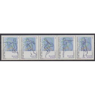 Acheter cette série de timbres du Brésil de l'année 1998 (No 2460/2464).