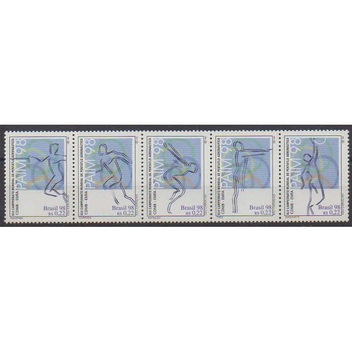 Buy this set of stamps of Brazil of the year 1998 (Nb 2460/2464).