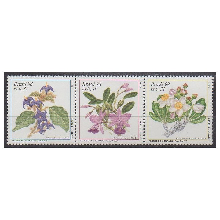Acheter cette série de timbres du Brésil de l'année 1998 (No 2478/2480).