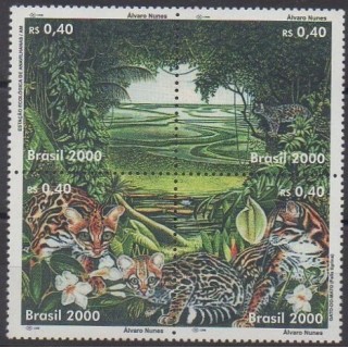 Acheter cette série de timbres du Brésil de l'année 2000 (No 2588/2591).