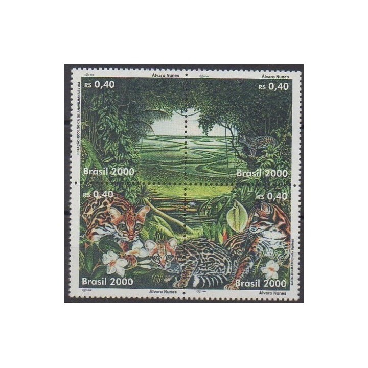 Acheter cette série de timbres du Brésil de l'année 2000 (No 2588/2591).