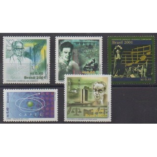 Acheter cette série de timbres du Brésil de l'année 2001 (No 2698/2702).