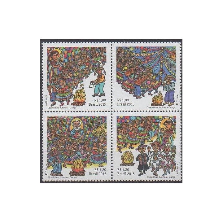 Buy this set of stamps of Brazil of the year 2015 (Nb 3415/3418).