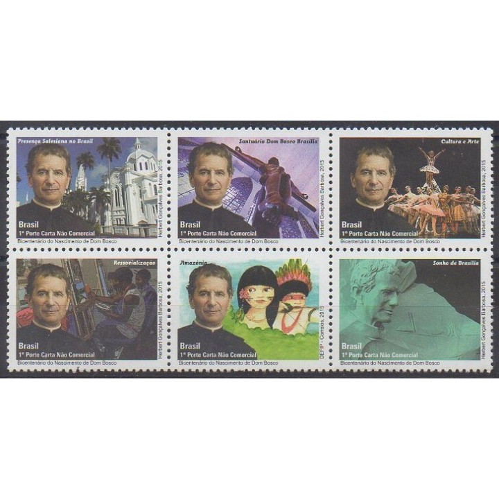 Buy this set of stamps of Brazil of the year 2015 (Nb 3449/3454).