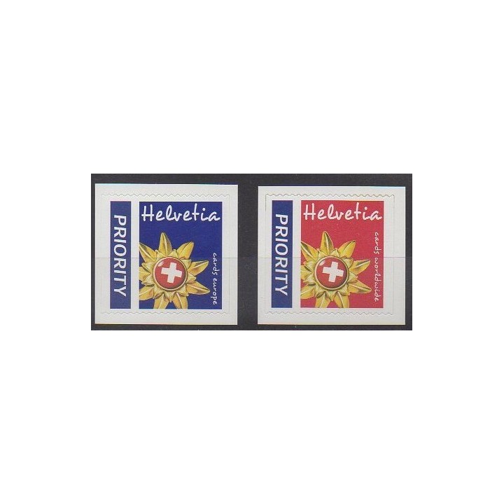 Acheter cette série de timbres de Suisse de l'année 2002 (No 1743/1744).