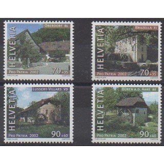 Buy this set of stamps of Swiss of the year 2002 (Nb 1714/1717).