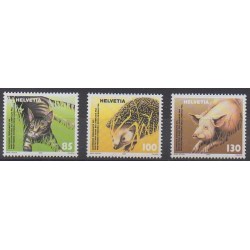 Suisse - 2004 - No 1812/1814 - Animaux - Espèces menacées - WWF