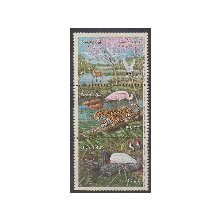 Acheter cette série de timbres du Brésil de l'année 1984 (No 1666/1668).