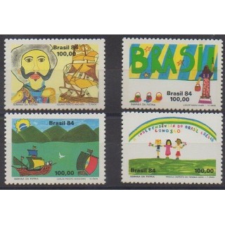 Acheter cette série de timbres du Brésil de l'année 1984 (No 1686/1689).