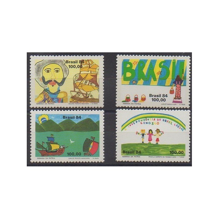 Acheter cette série de timbres du Brésil de l'année 1984 (No 1686/1689).