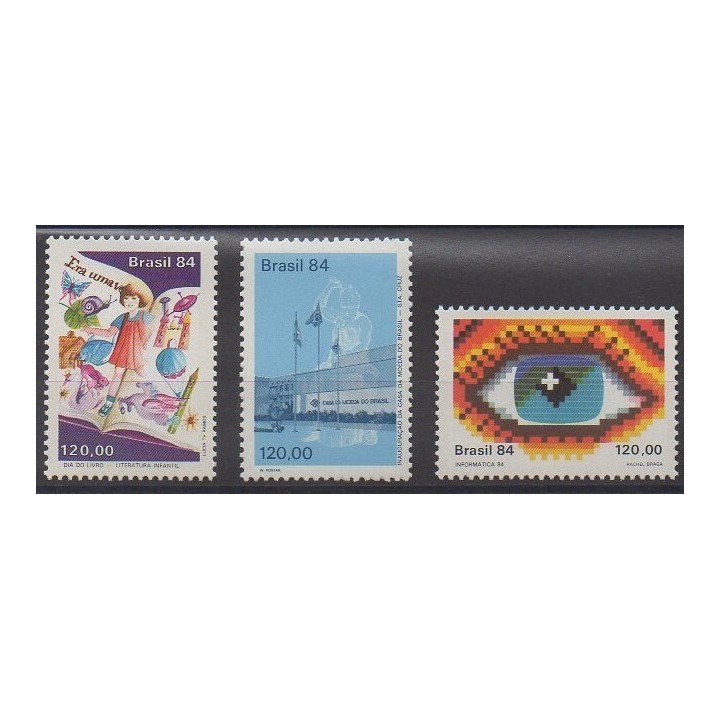 Acheter cette série de timbres du Brésil de l'année 1984 (No 1695/1697).