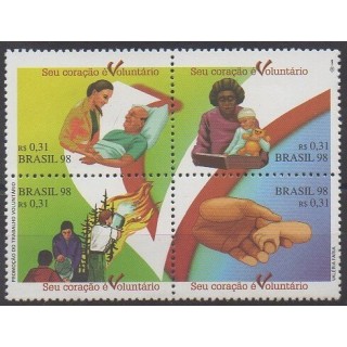 Acheter cette série de timbres du Brésil de l'année 1998 (No 2388/2391).