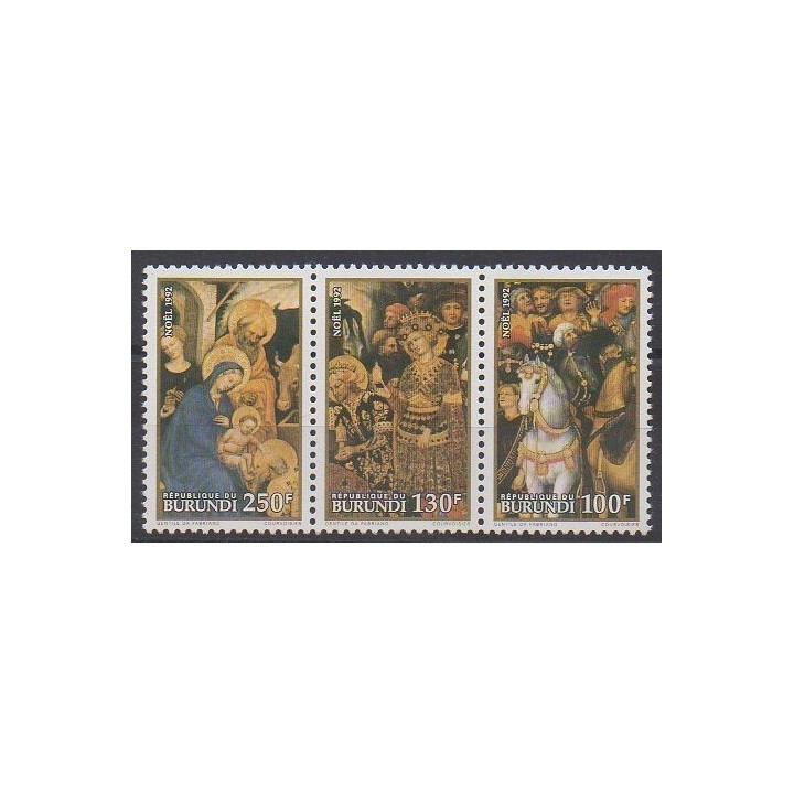 Acheter cette série de timbres du Burundi de l'année 1992 (No 986/988).