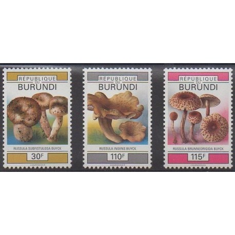 Burundi - 1993 - No 995/997 - Champignons