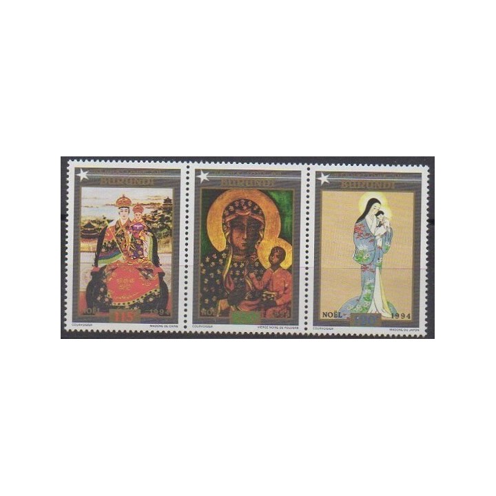 Acheter cette série de timbres du Burundi de l'année 1994 (No 1020/1022).