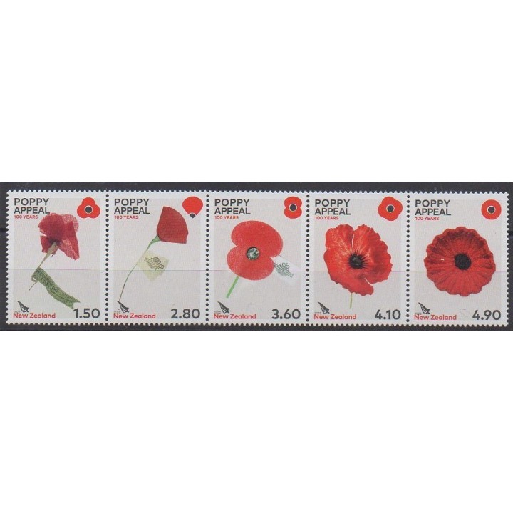 Buy this set of stamps of New Zealand of the year 2022 (Nb 3685/3689).
