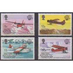 British Antarctic Territory - 1983 - Nb 124/127 - Planes