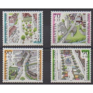 Buy this set of stamps of Swiss of the year 2000 (Nb 1638/1641).