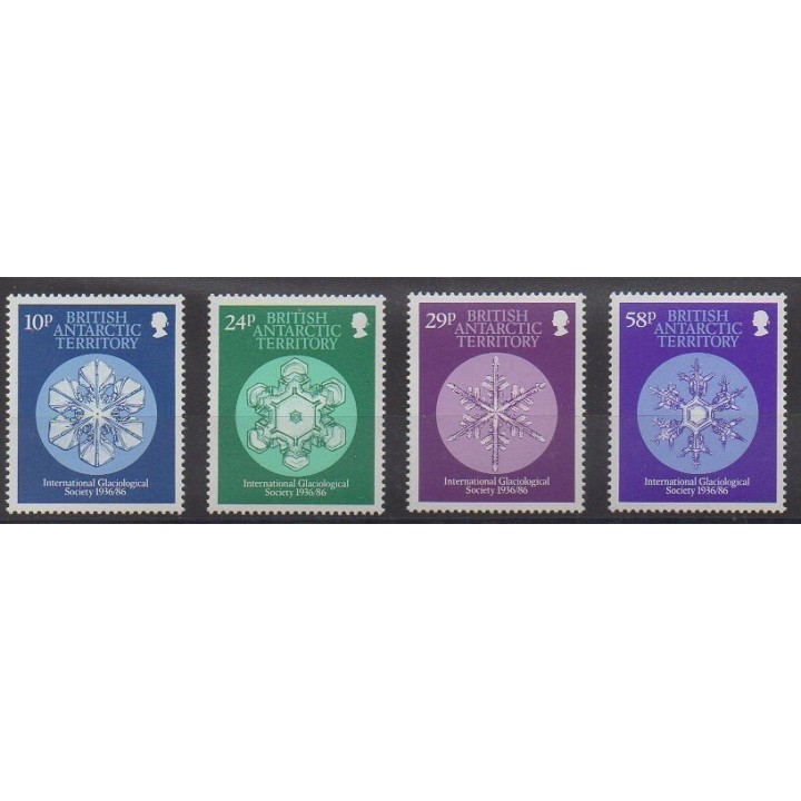 Acheter cette série de timbres de l'Antarctique britannique de l'année 1986 (No 156/159).