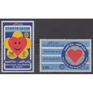 Acheter cette série de timbres du Qatar de l'année 1992 (No 616/617).
