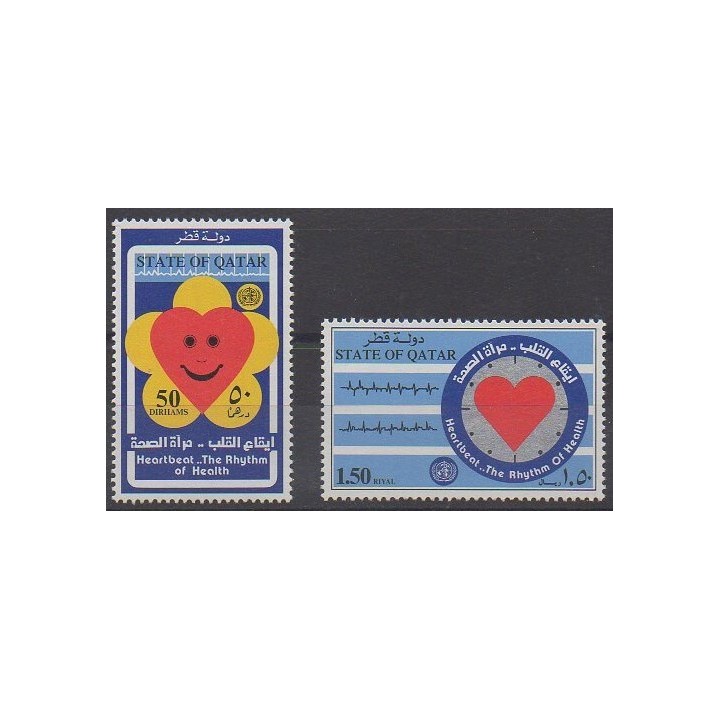 Acheter cette série de timbres du Qatar de l'année 1992 (No 616/617).