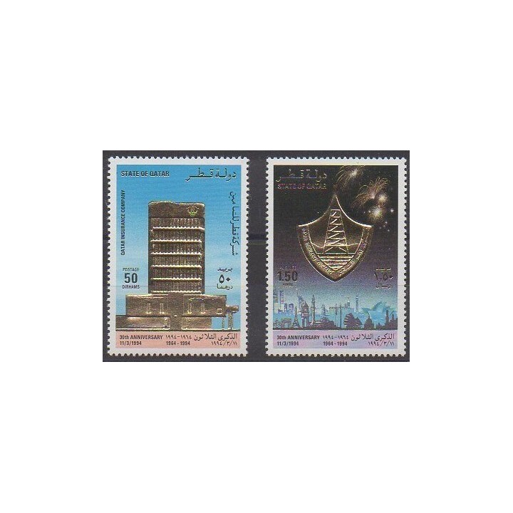 Buy this set of stamps of Qatar of the year 1994 (Nb 662/663).