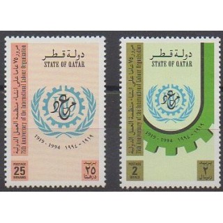 Buy this set of stamps of Qatar of the year 1994 (Nb 670/671).