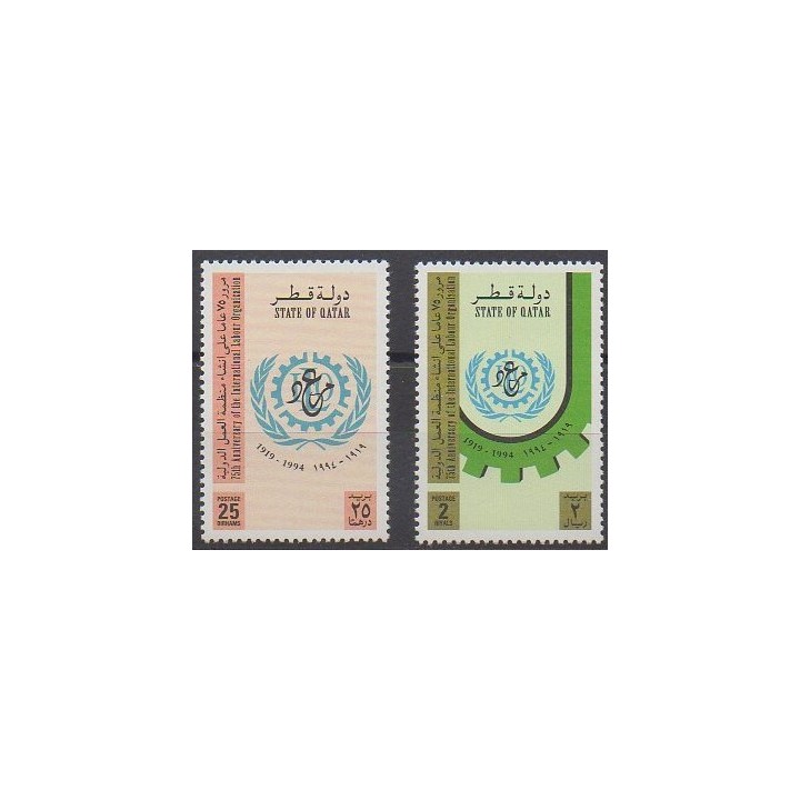 Buy this set of stamps of Qatar of the year 1994 (Nb 670/671).