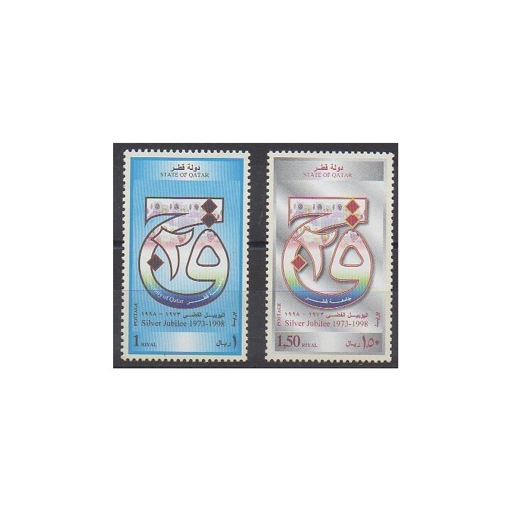 Buy this set of stamps of Qatar of the year 1998 (Nb 766/767).
