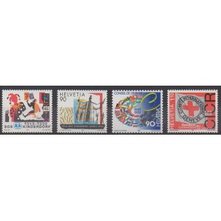 Buy this set of stamps of Swiss of the year 1999 (Nb 1614/1617).