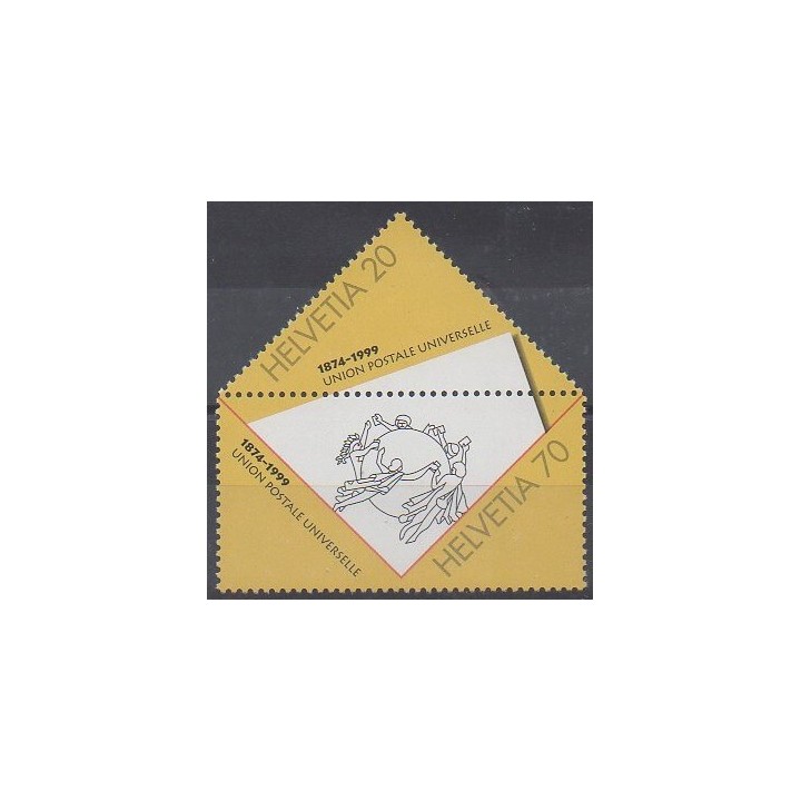 Acheter cette série de timbres de Suisse de l'année 1999 (No 1618/1619).