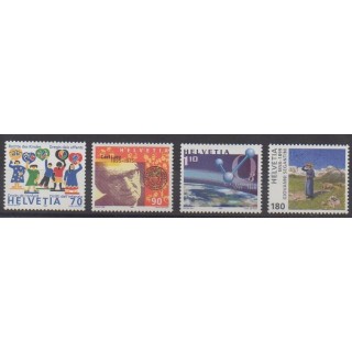 Acheter cette série de timbres de Suisse de l'année 1999 (No 1623/1626).