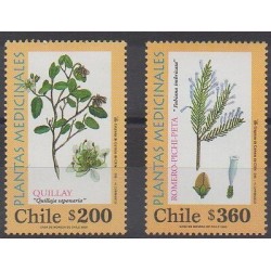 Chile - 2000 - Nb 1543/1544 - Flora