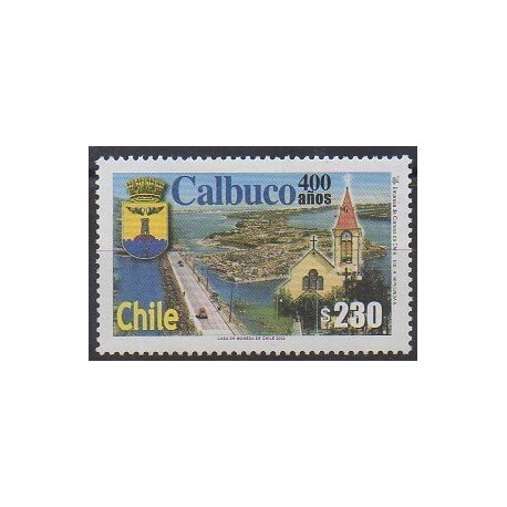 Chile - 2002 - Nb 1633 - Churches
