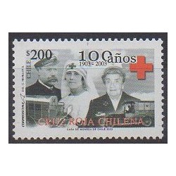 Chili - 2003 - No 1665 - Santé ou Croix-Rouge