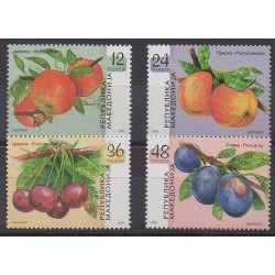 Macédoine - 2005 - No 350/353 - Fruits ou légumes