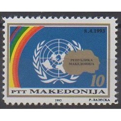 Macédoine - 1993 - No 14 - Nations unies