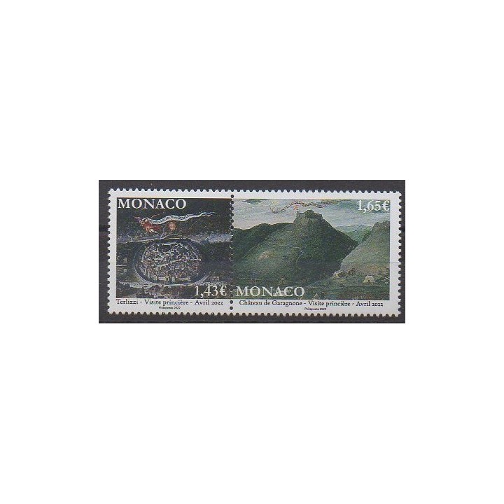 Buy this stamp of Monaco of the year 2022 (Visite princière).