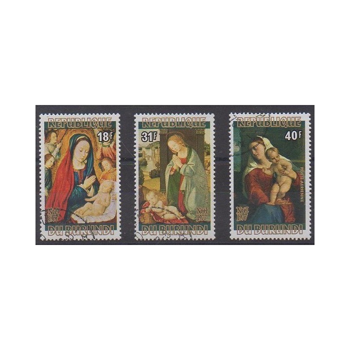 Acheter ces timbres du Burundi de l'année 1977 (No PA481/PA483). - Oblitéré